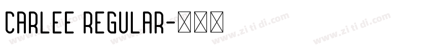 CARLEE Regular字体转换